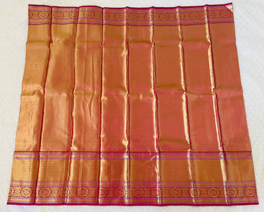 Kanchipuram/Kanchivaram handloom pure tissue silk saree | double shade | Silk Mark | Ships from California